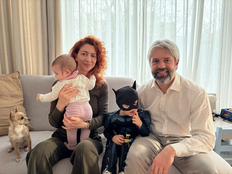 Благо Коцев е при семейството си