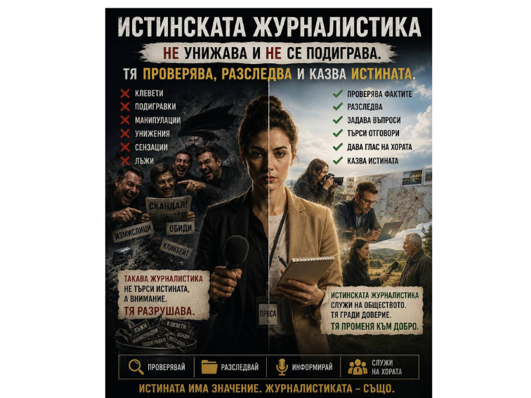 Разликата между журналистика и подигравка