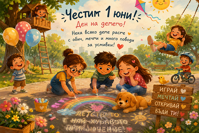 1 юни - денят, в който си спомняме как да гледаме света с детски очи