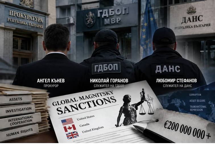 Български прокурор и служители на ГДБОП и ДАНС посочени в искане за санкции „Магнитски“ заради активи за над 200 млн. евро