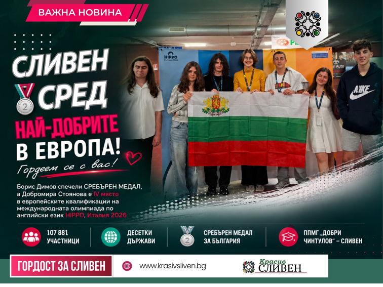 МЯСТО СРЕД НАЙ-ДОБРИТЕ ПО АНГЛИЙСКИ ЕЗИК В ЕВРОПА