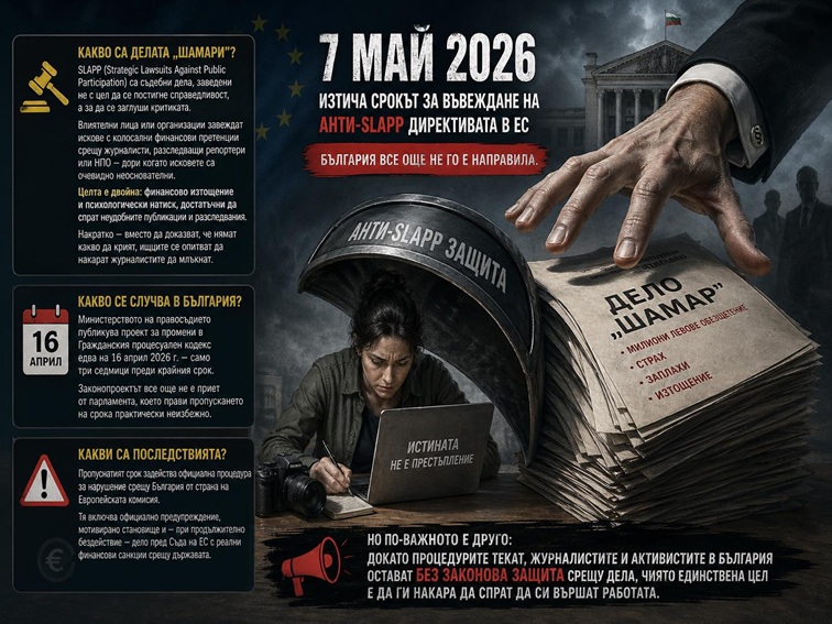 България закъснява със защитата срещу делата „шамари“