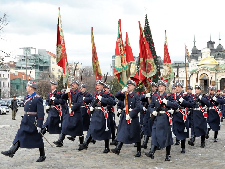 На Богоявление беше отслужен водосвет на бойните знамена и знамената-светини на Българската армия