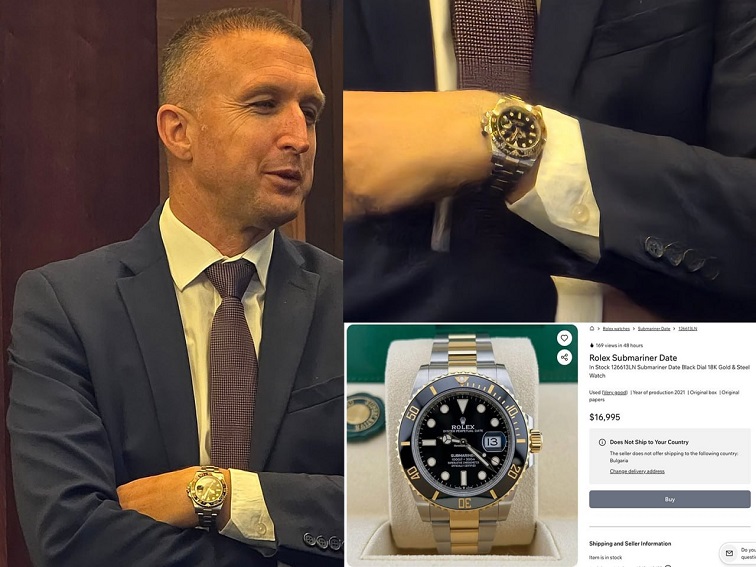 Радослав Ревански от Ново начало с Rolex Submariner само за $16 995