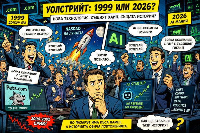 AI манията на Уолстрийт... гениална революция или просто нов балон?