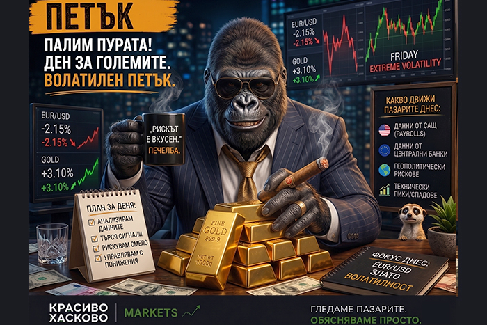 ПЕТЪК: Златото се удря в стена, Еврото търси дъно