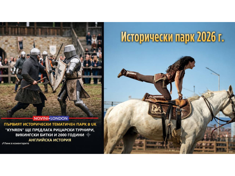 България има Исторически парк от седем години, а Великобритания отваря исторически тематичен парк това лято