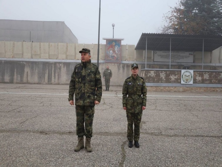 Д-р Катерина Кирова поема медицинския пункт на Трето бригадно командване в Благоевград