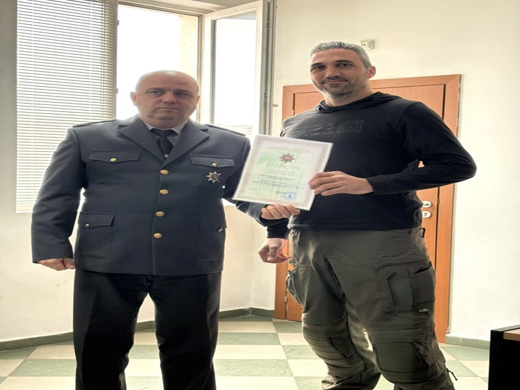 Доброволното формирование при Община Плевен с отличие в областния етап на Националния конкурс „Пожарникар на годината“ за 2025 г.