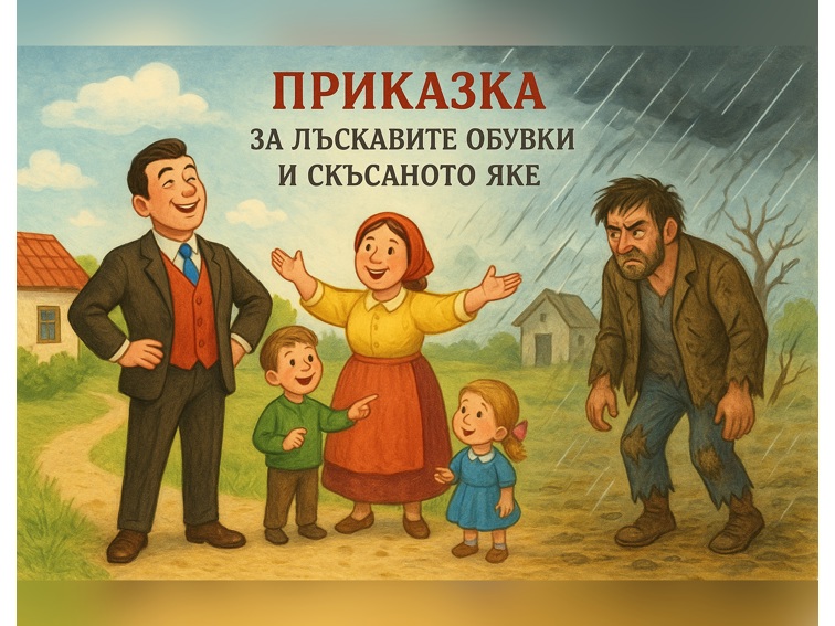 Приказка за лъскавите обувки и скъсаното яке