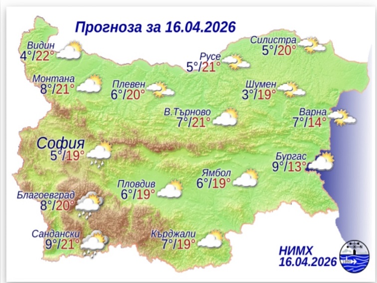  Прогноза за 16 април