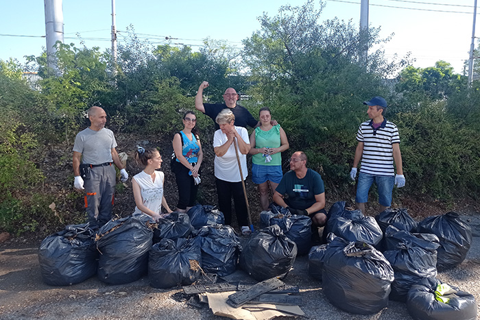 Доброволци почистиха района около КАТ-Хасково